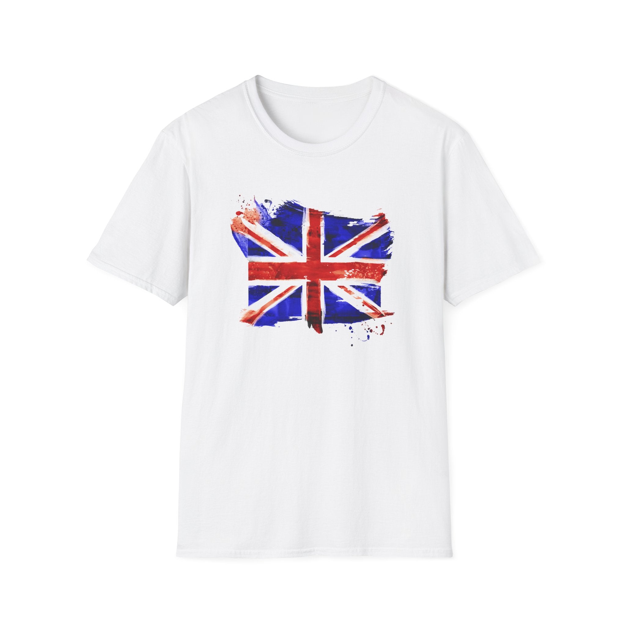 Union Jack Paint Brush UK Flag T-Shirt — British Pride Graphic Tee