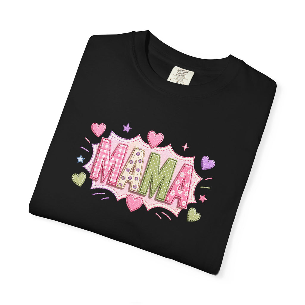 Mama Floral Heart T-Shirt — Cute Pink "MAMA" Mother's Day Tee