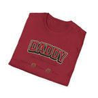 Daddy Plaid Father’s Day T-Shirt — 'Daddy Loves You More Than Coffee' Graphic Tee