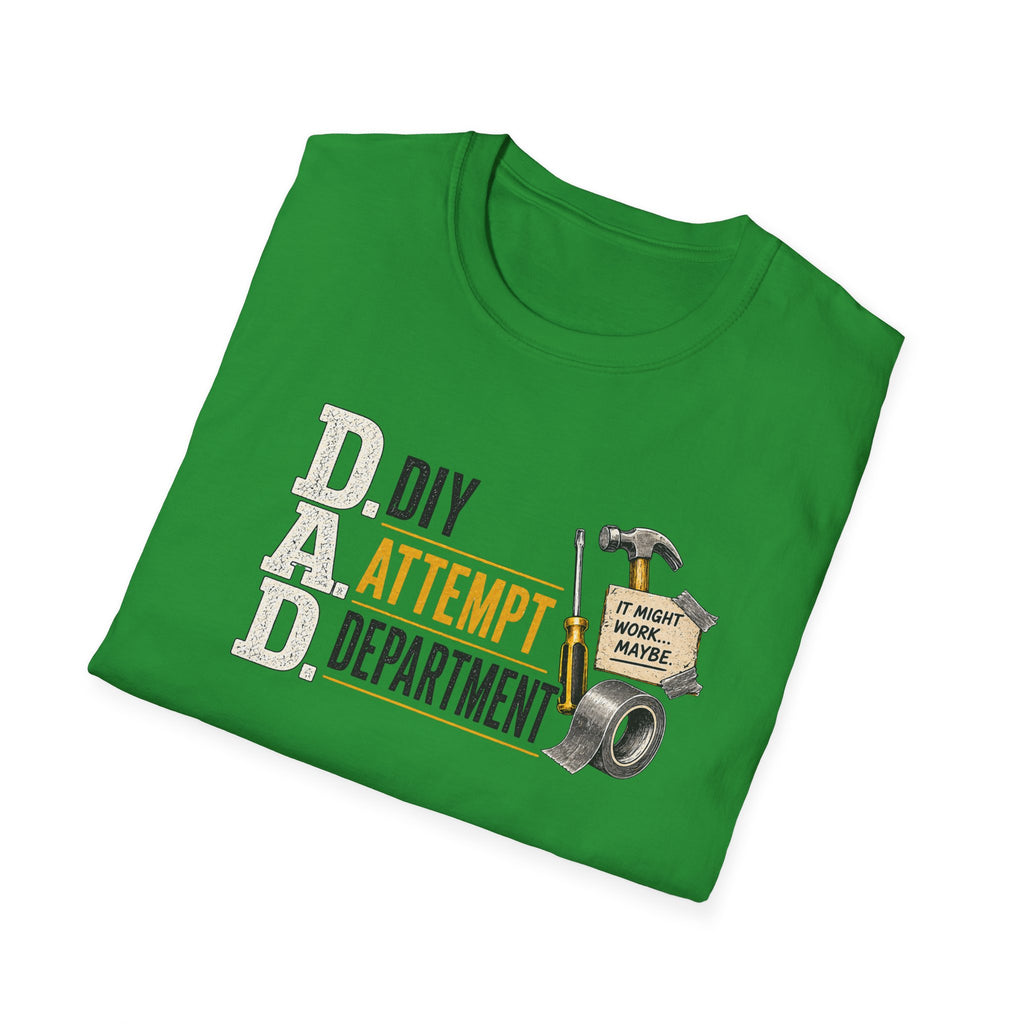 DIY Attempt Department T-Shirt — 'D.A.D. DIY Humour Tee