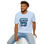 Gamer Dad T-Shirt — Blue Controller T-shirt