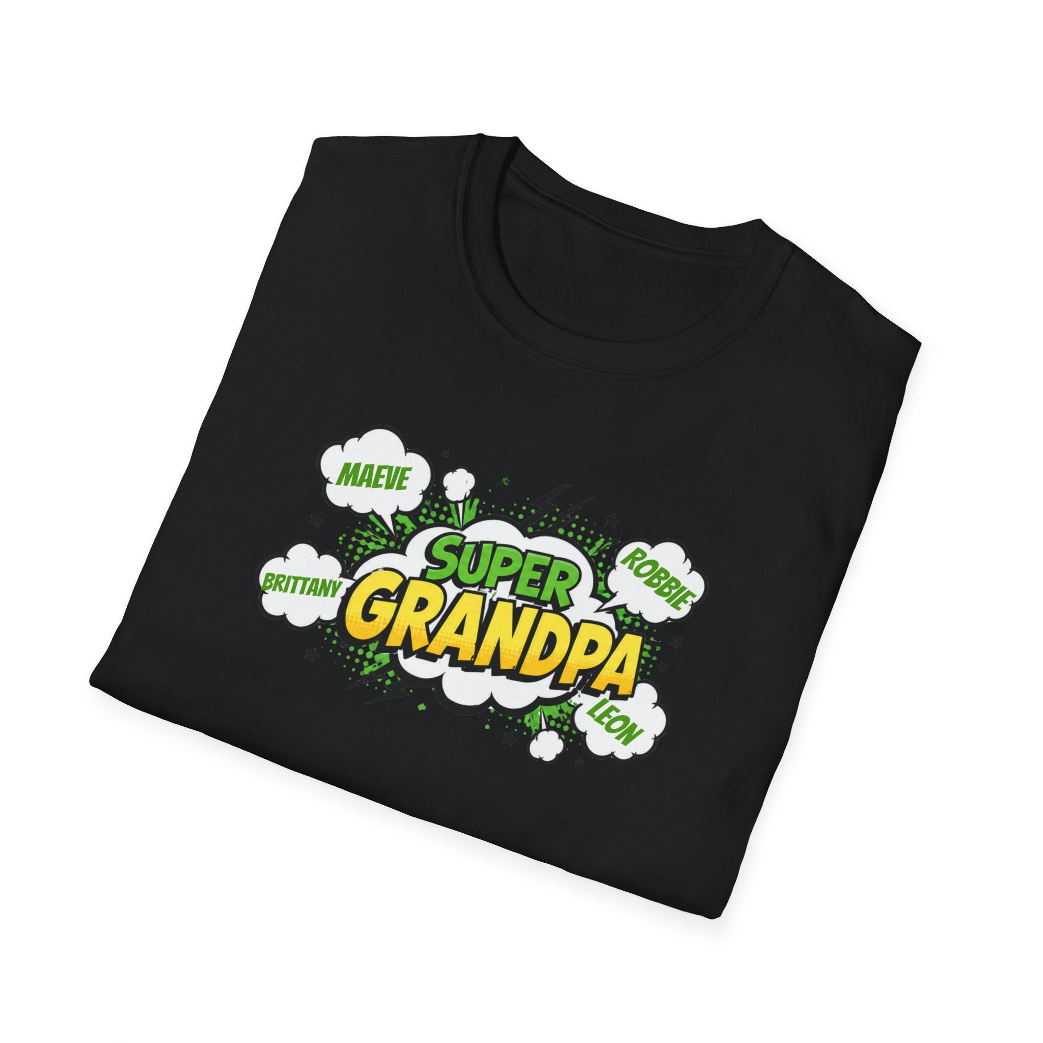 Super Grandpa T-Shirt – Comic Book Style Grandfather Gift