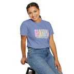 Grandma Floral Graphic T-Shirt — "Grandma, the heart of our family" Gift Tee