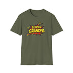 Super Grandpa T-Shirt – Comic Book Retro Graphic Tee for Grandfathers
