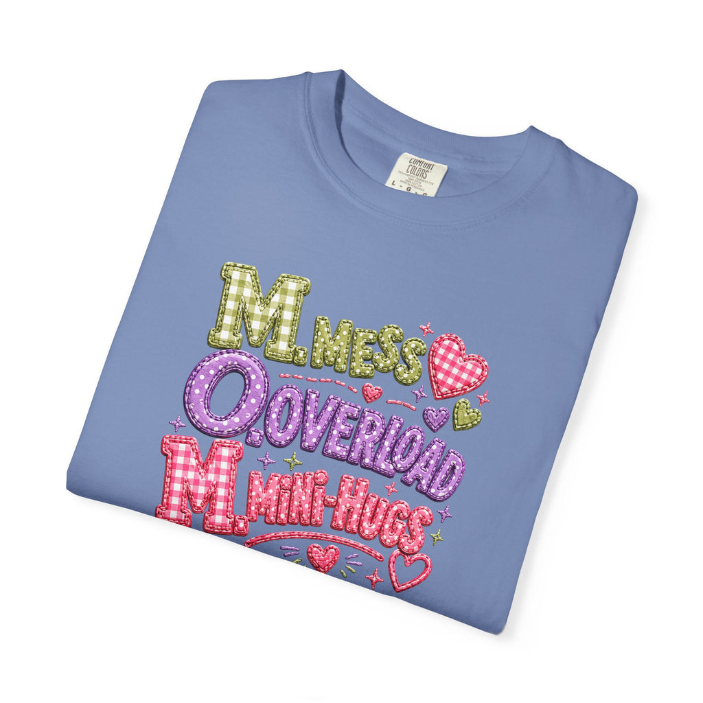 T‑Shirt — "Moms Overload Mini-Hugs" Cute Colorful Graphic Tee