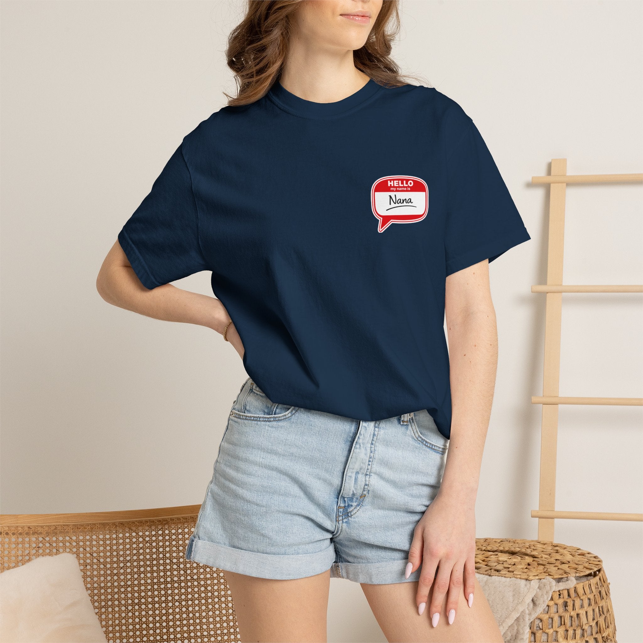Nana Name Badge T-Shirt