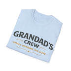 Granddad's Crew T-Shirt — "Small Humans, Big Love" Grandpa Gift