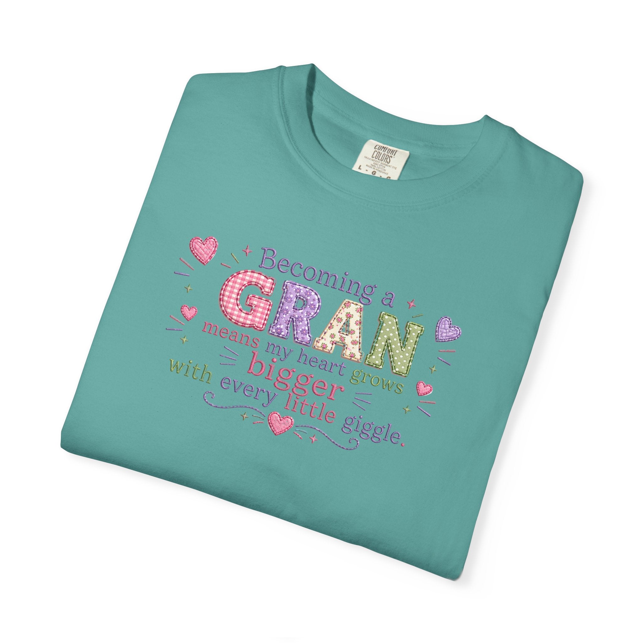Heartfelt Gran T-Shirt - Becoming a Gran Means My Heart Grows Bigger