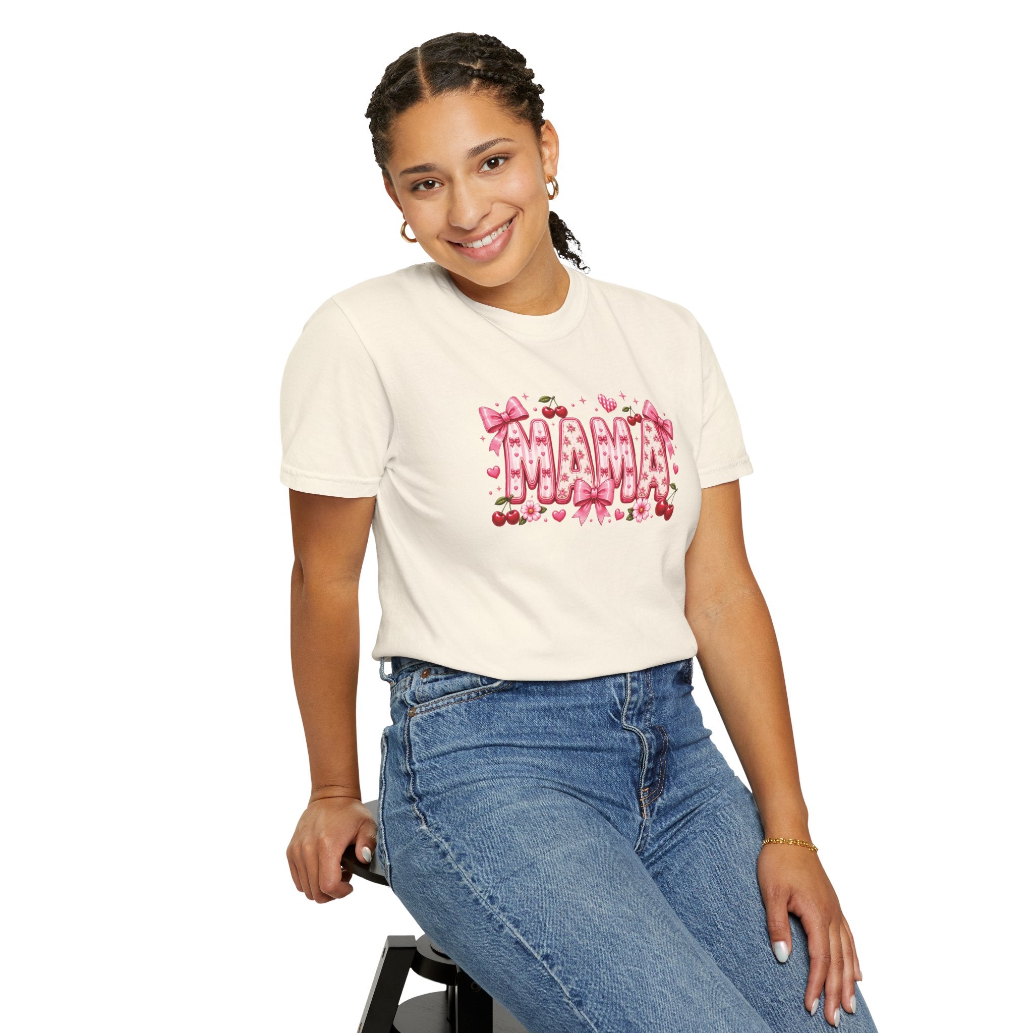 MAMA Floral Heart T-Shirt
