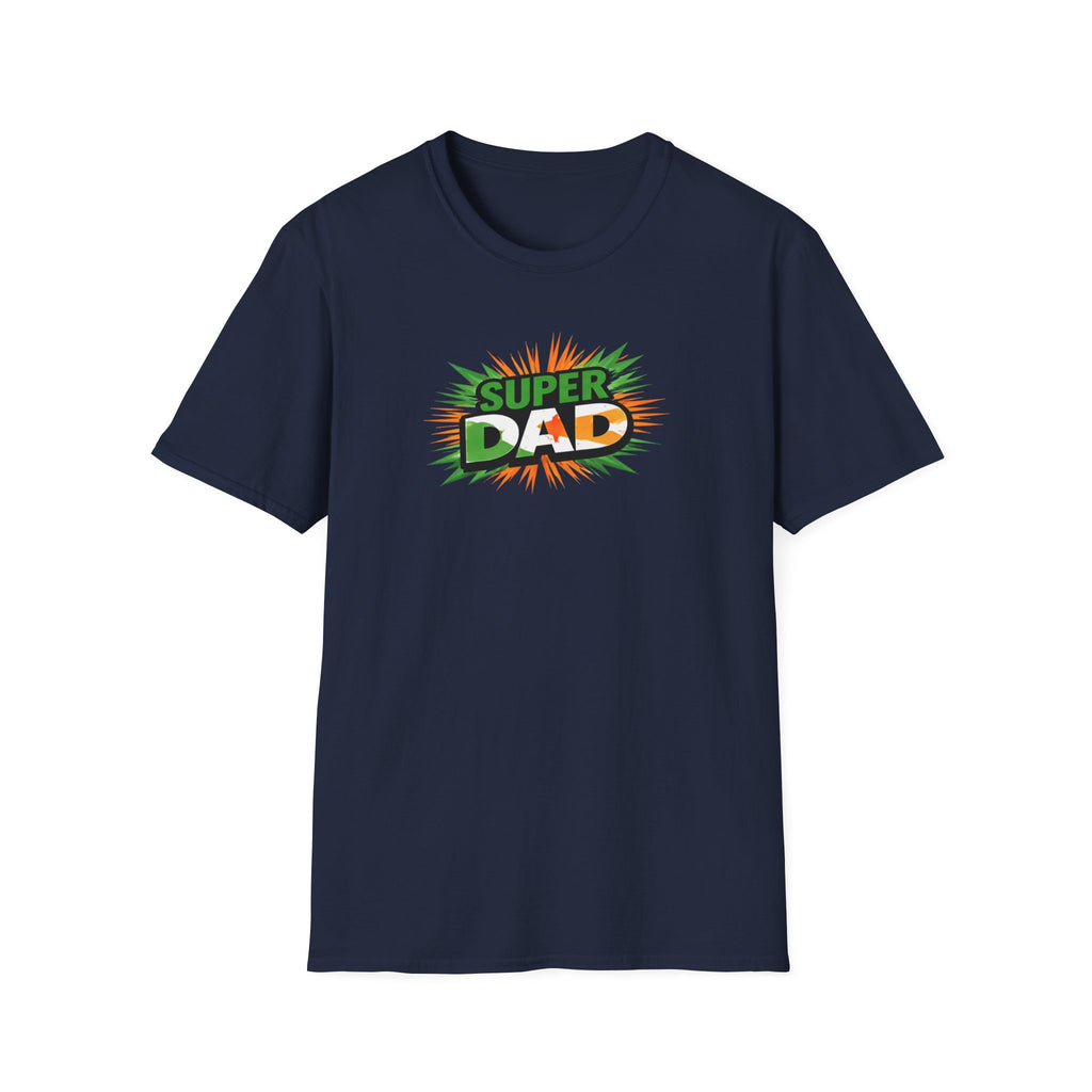 Super Dad T-Shirt — Ireland Flag themed Retro Comic Father’s Day Tee