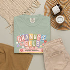 Granny's Club T‑Shirt – Cute Pastel 'Granny's Club' Rules Graphic Tee for Grandmothers