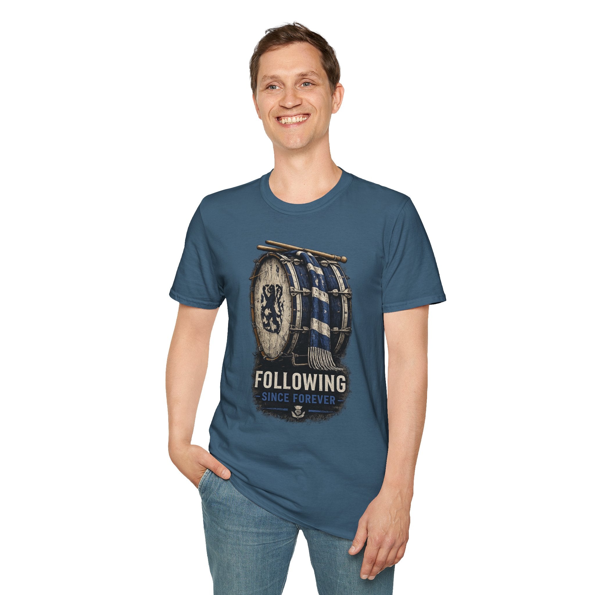 Following Scotland Flag Drum Tee