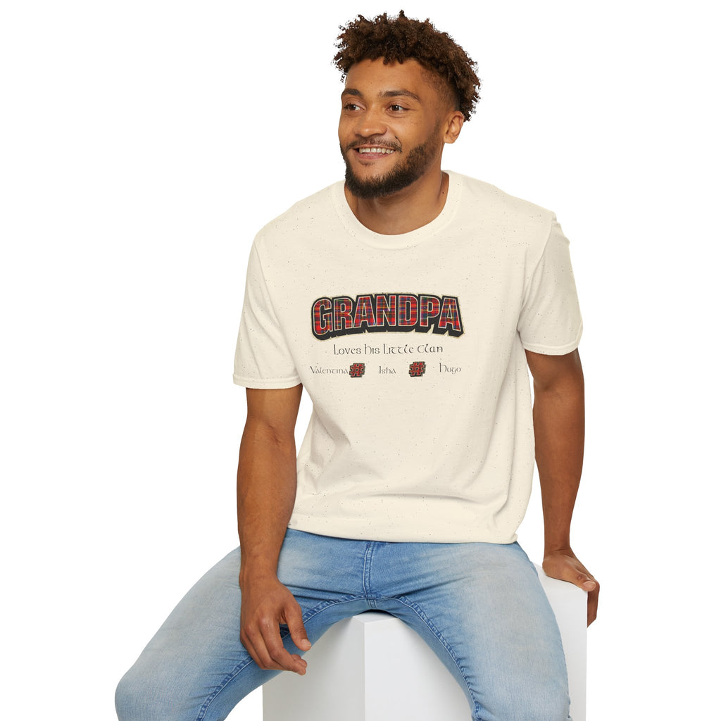 Grandpa Loves His Little Clan T-Shirt — Funny Father's Day Gift for Beer-Loving Grandpa