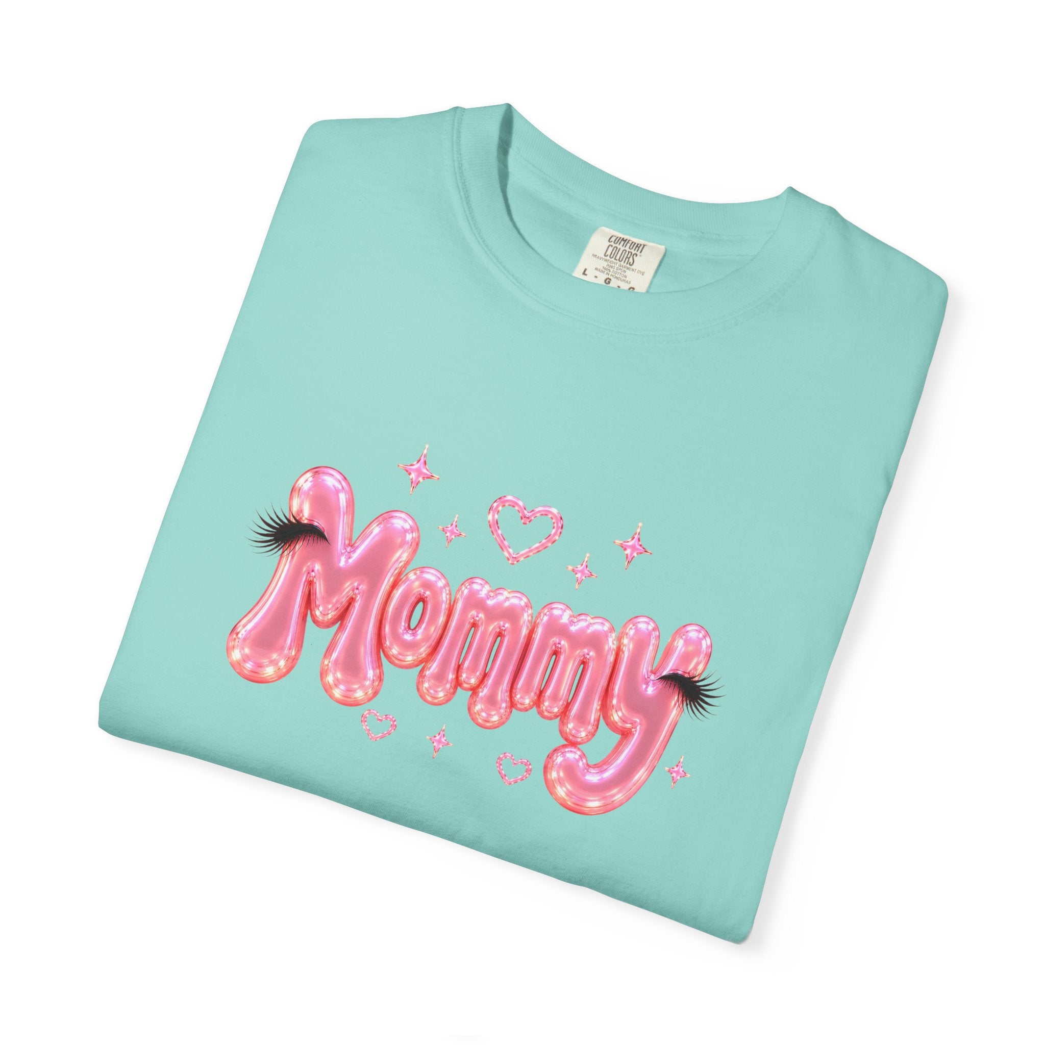 MOMMY Pink Balloon Eyelashes T-Shirt