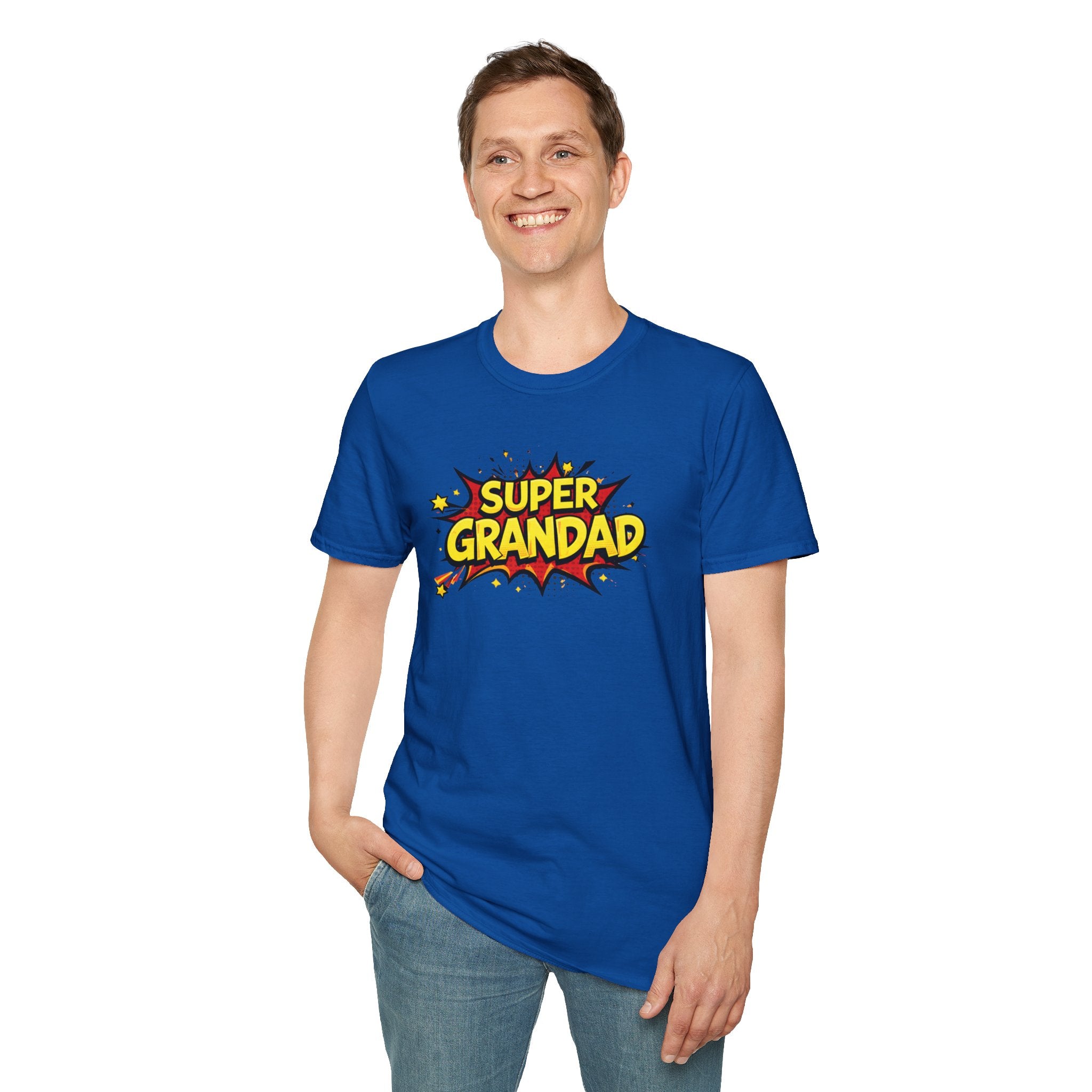 Super Grandad Comic-Style T-Shirt — Father’s Day Gift for Grandpa