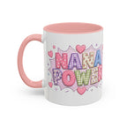 Nana Power Accent Coffee Mug — Cute Pastel 'Nana Power' Ceramic Cup (11/15oz)