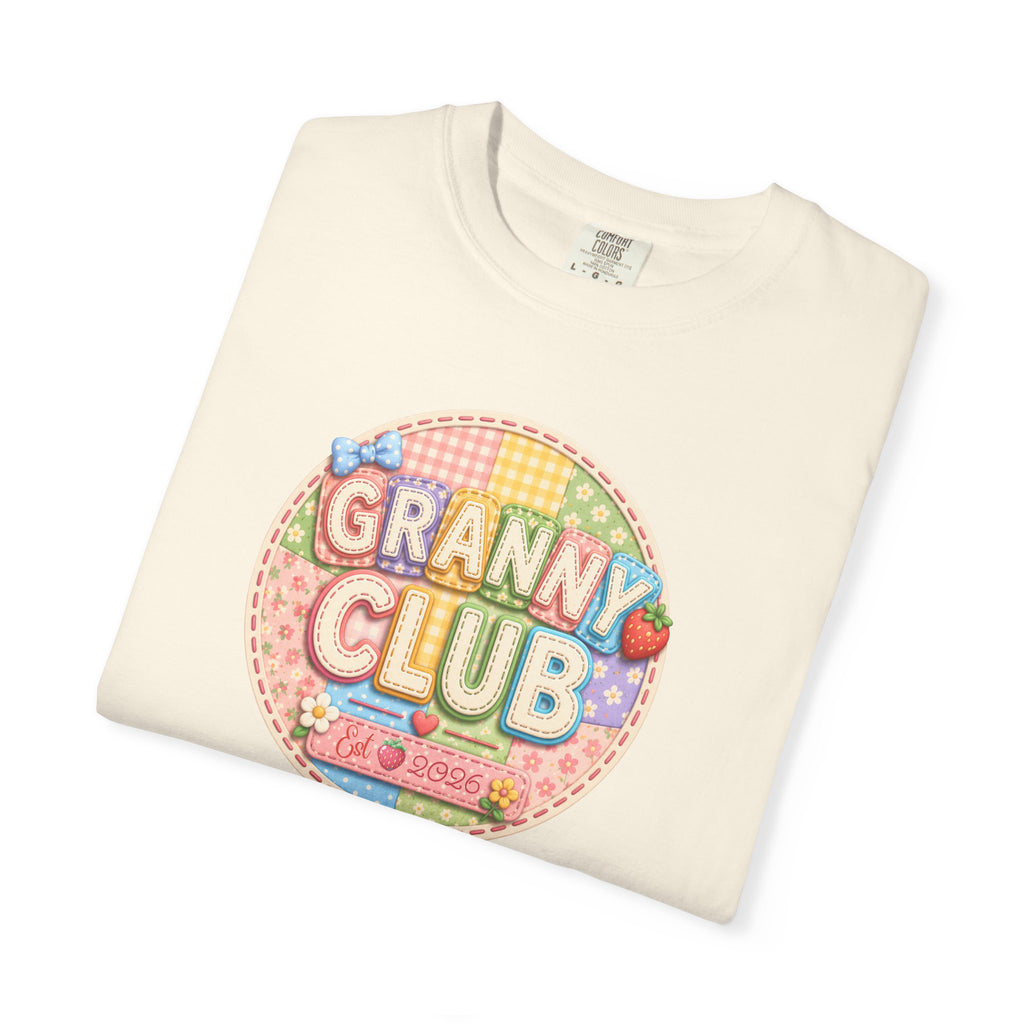 Granny Club Graphic T-Shirt — Retro Candy Patch Design