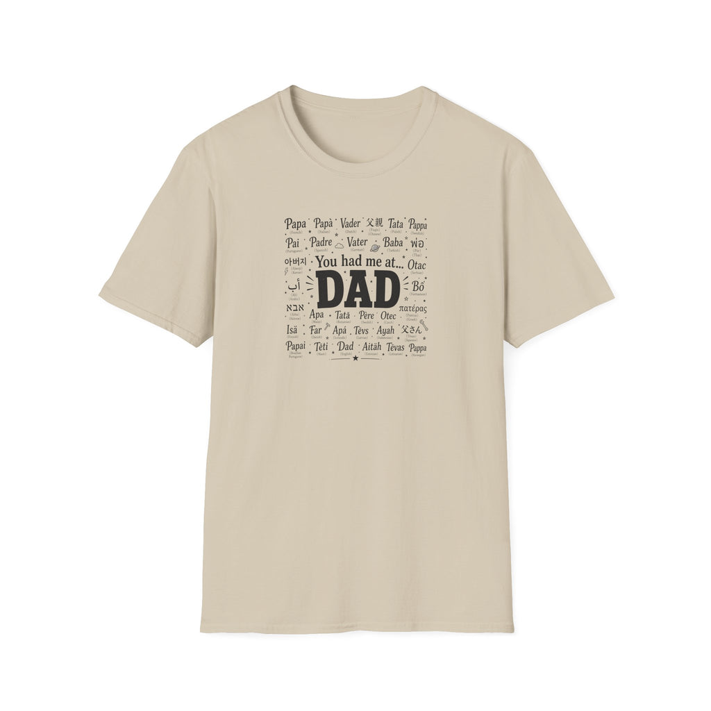 Dad Word Cloud T-Shirt — "You Had Me at Dad" Father's Day Gift