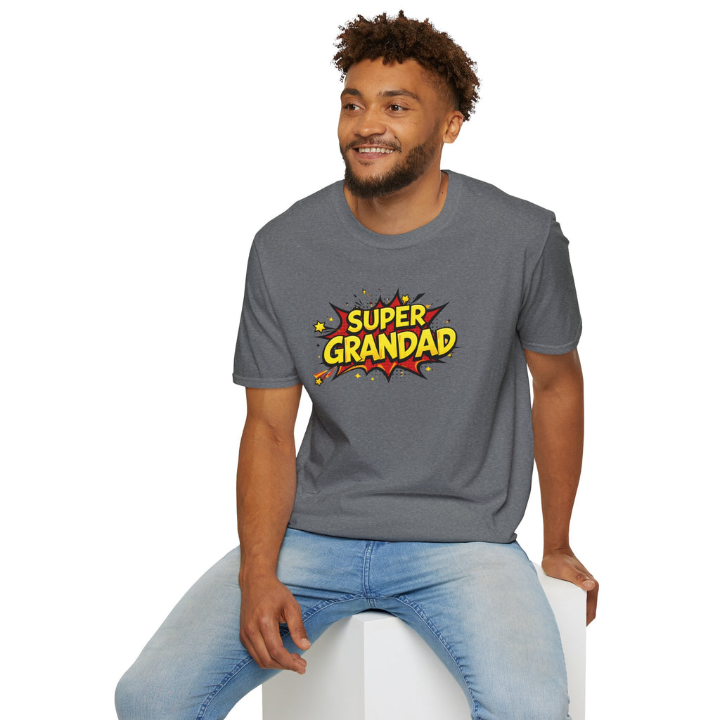Super Grandad Comic-Style T-Shirt — Father’s Day Gift for Grandpa