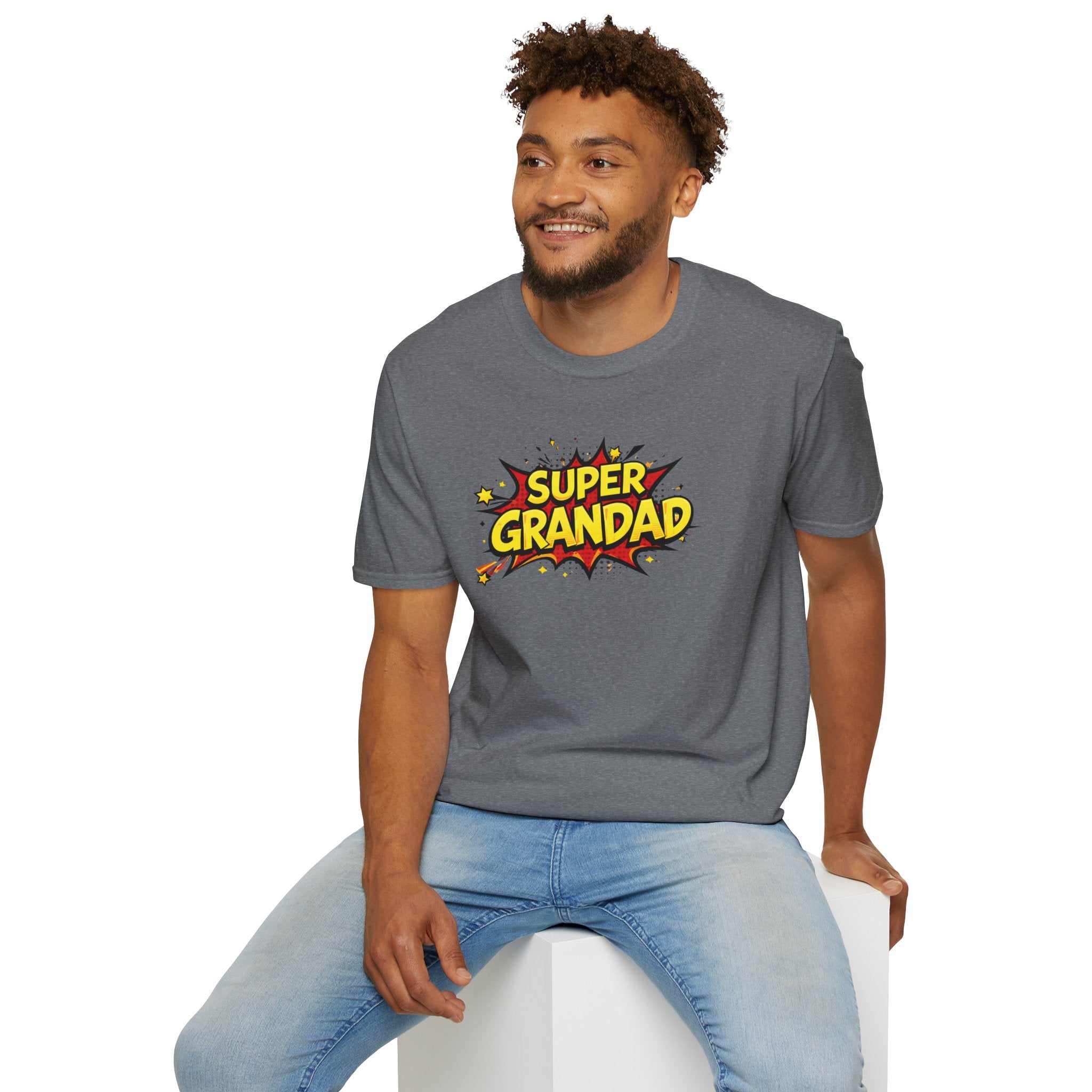 Super Grandad Comic-Style T-Shirt — Father’s Day Gift for Grandpa