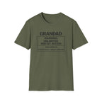 Grandad Warning T-Shirt – "Unlimited Biscuit Access" Funny Grandpa Gift