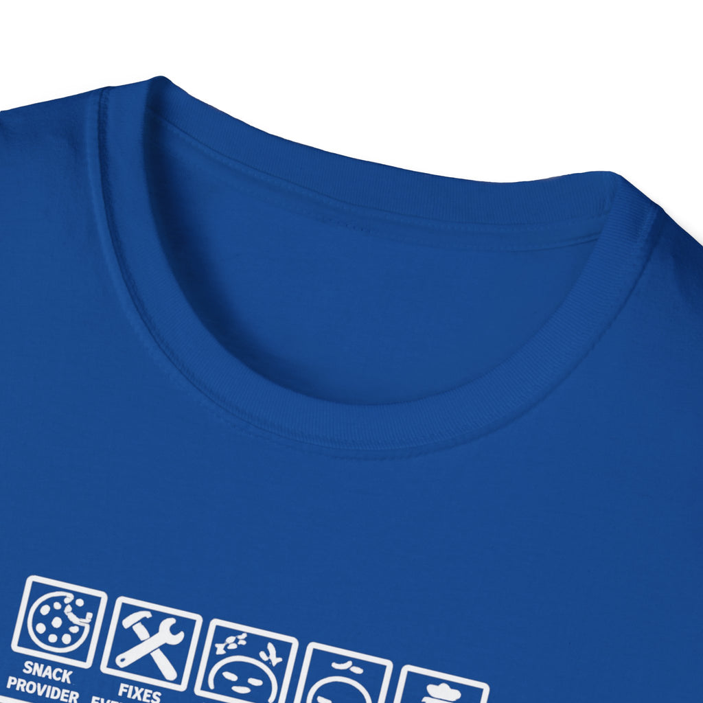 Funny Grandad T-Shirt — Spoils Grandchildren, Loves Biscuits & Hugs