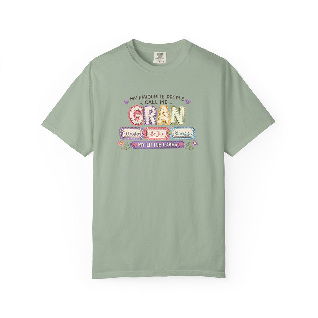 Gran Grandma T-Shirt – "My Favourite People Call Me Gran" Floral Gift Tee