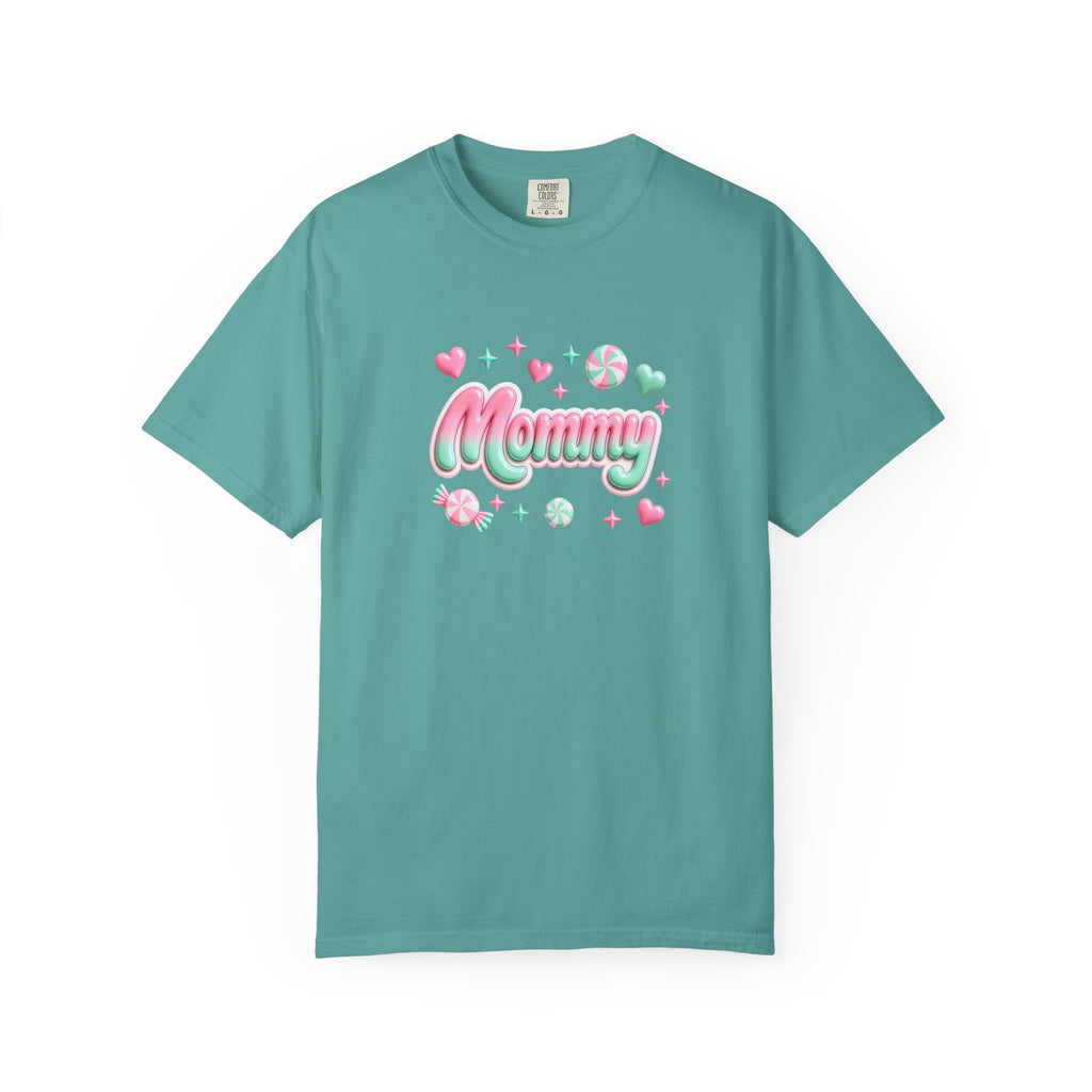 Mommy Pastel Candy Script T-Shirt