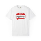 Hello My Name Is Grandmother T-Shirt - Retro Name Badge Tee for Moms & Grandmas