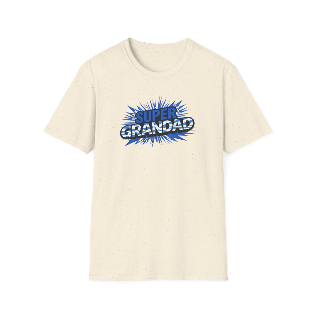 Super Grandad Scotland Flag/Scottish themed T-Shirt — Retro Comic Gift for Grandpa, Father’s Day & Birthday