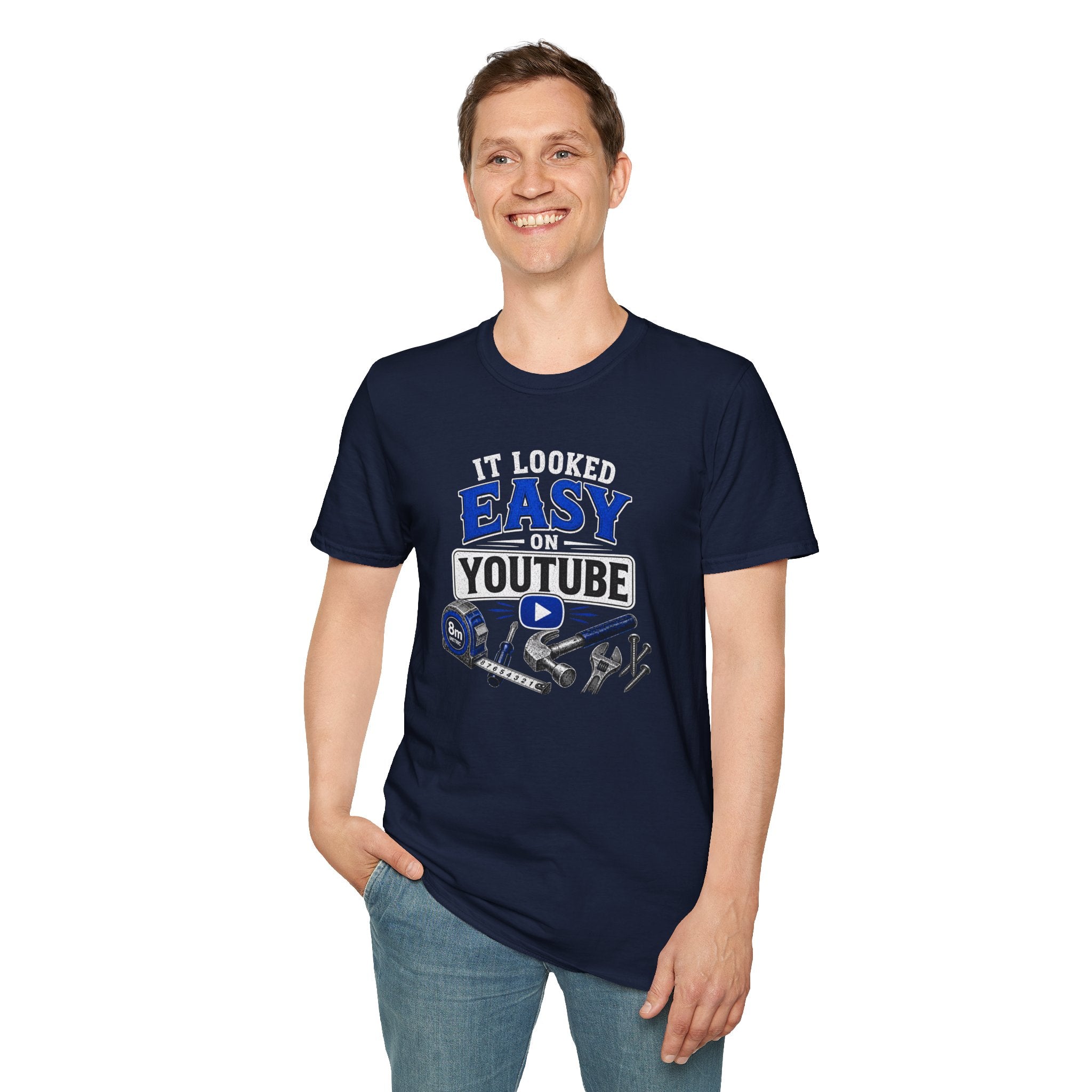 It Looked Easy on YouTube T-Shirt — Funny DIY & Mechanic Gift