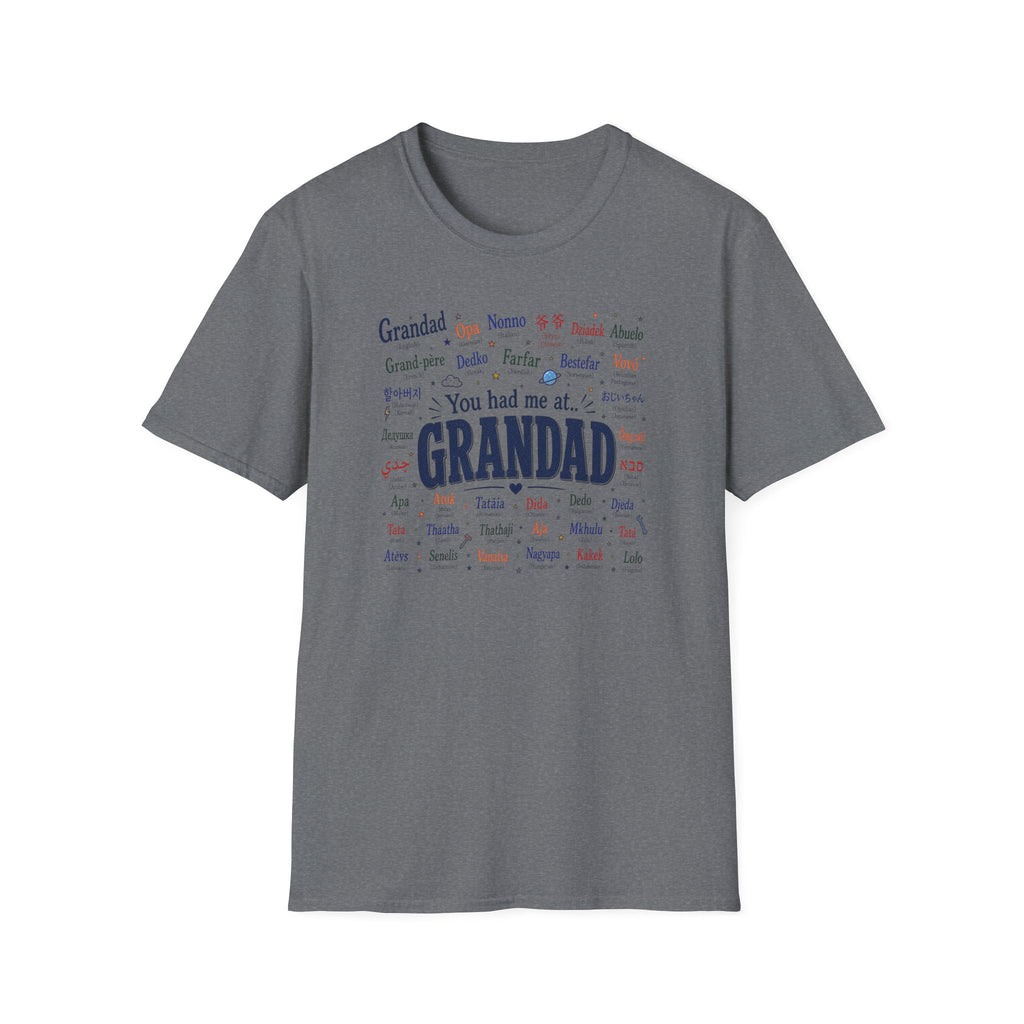 Grandad Word Cloud T-Shirt — "You had me at... GRANDAD" Father’s Day Gift