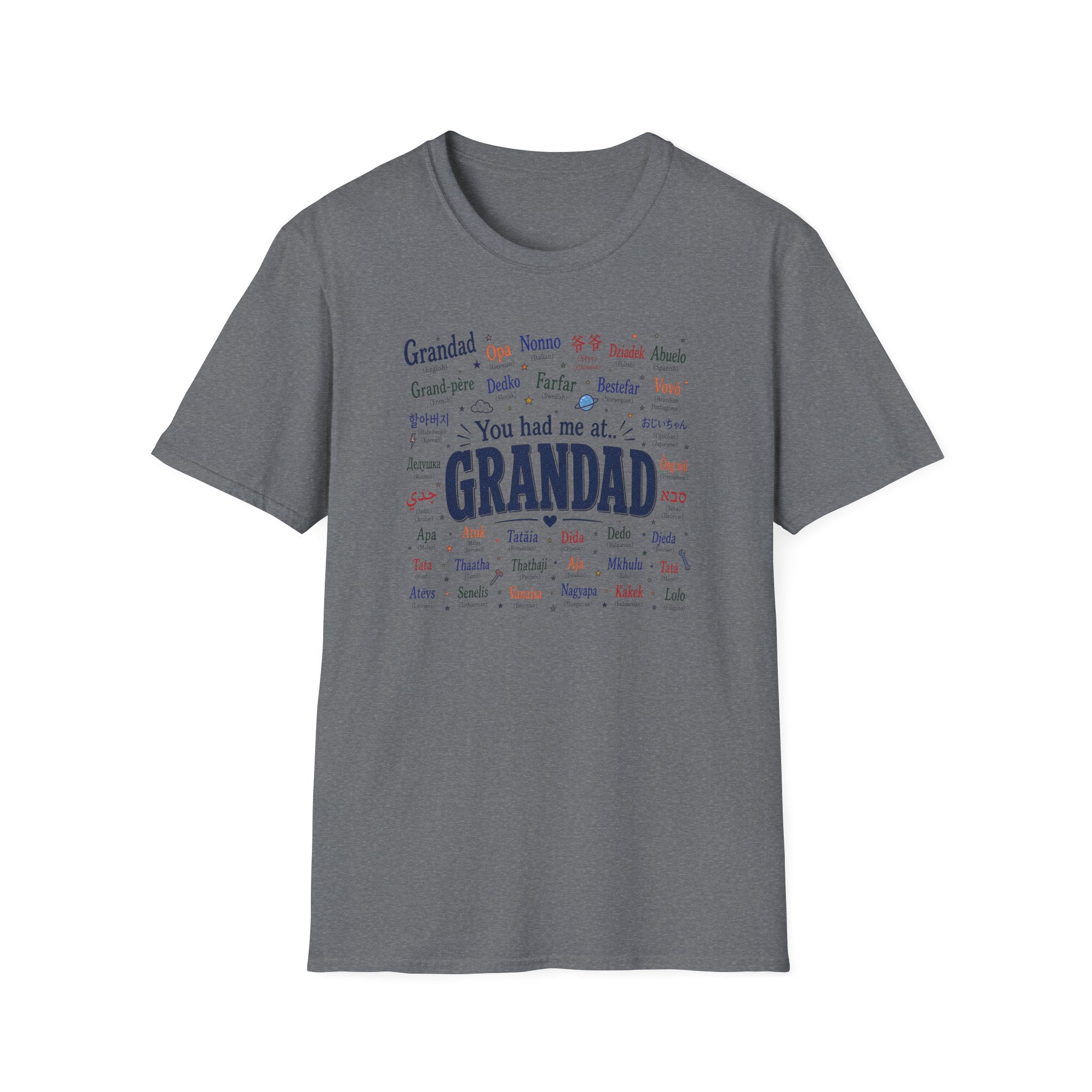Grandad Word Cloud T-Shirt — "You had me at... GRANDAD" Father’s Day Gift