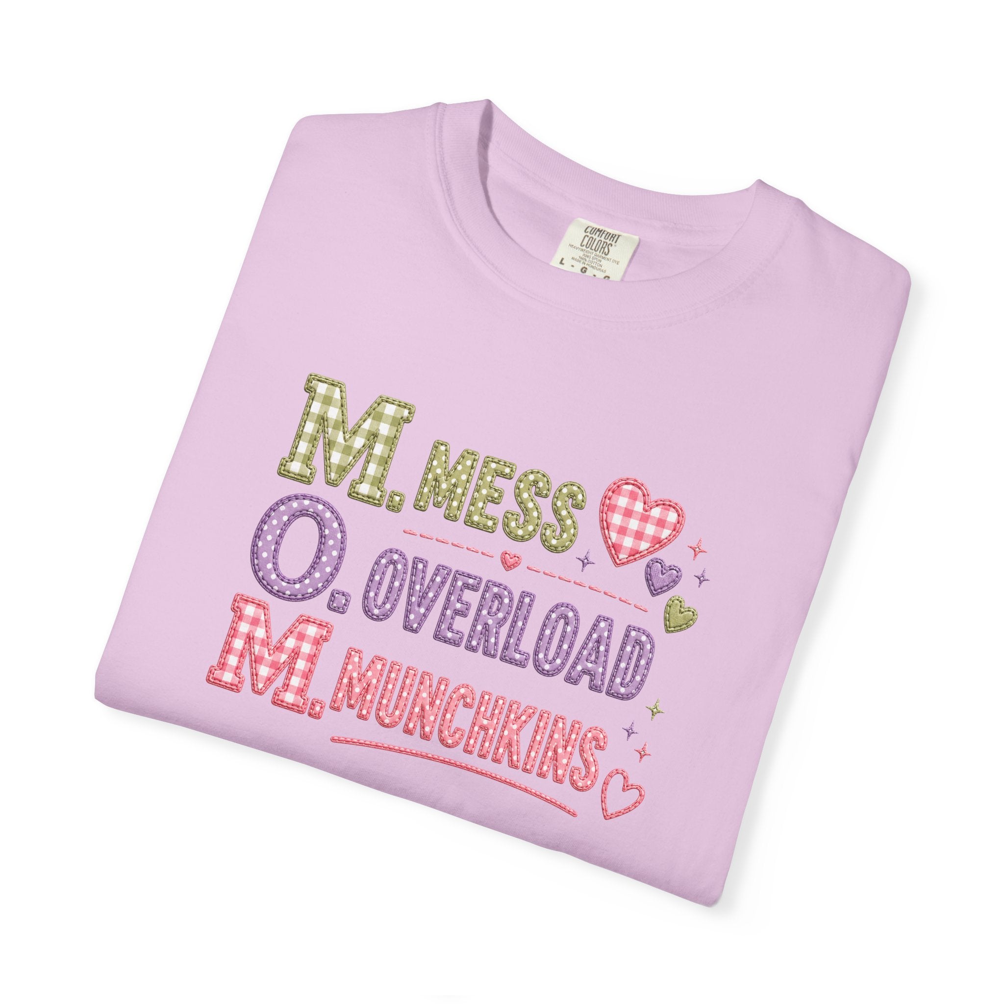 M.O.M. Graphic T-Shirt — "Mess Overload Munchkins" Cute Mom Tee