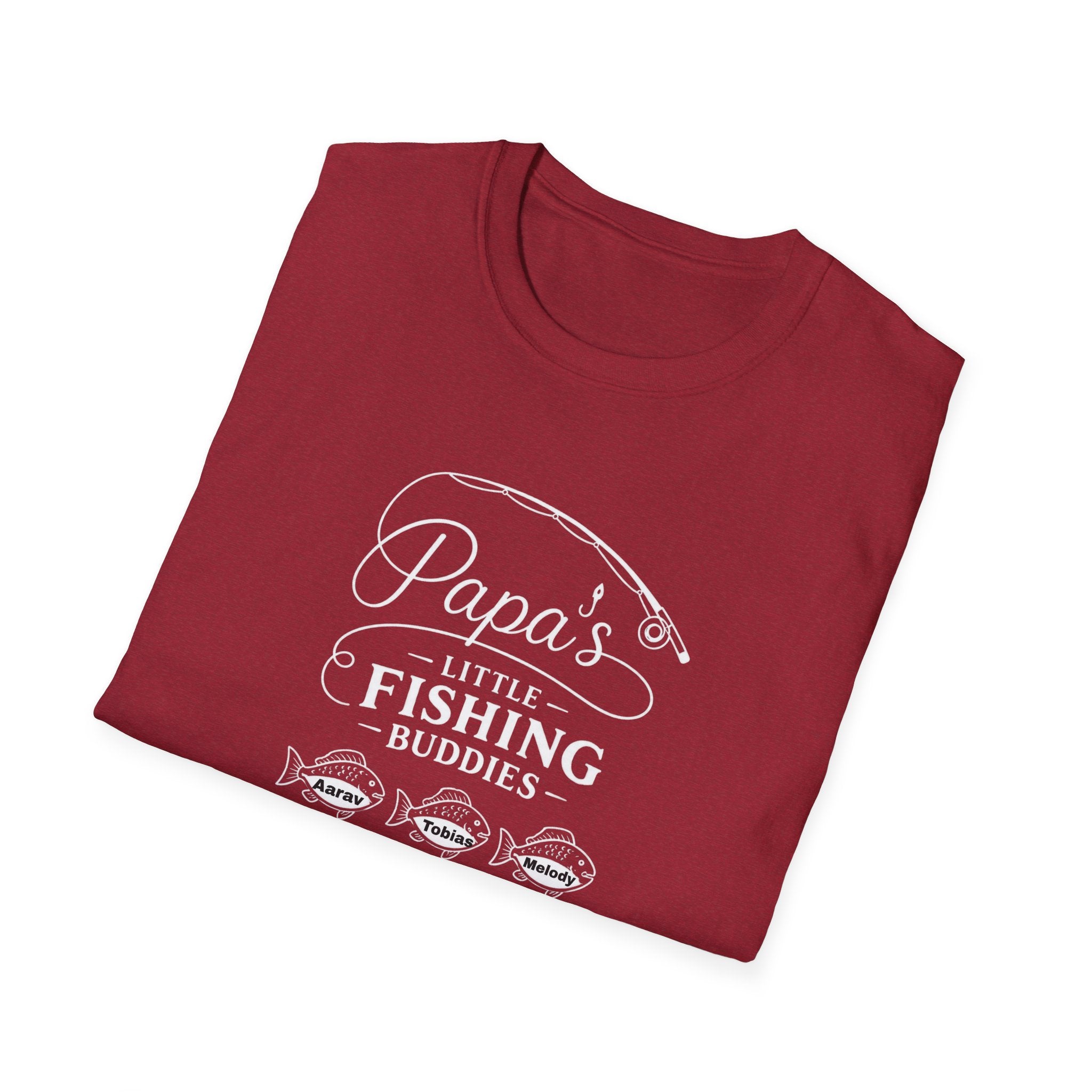 Papa's Little Fishing Buddies T-Shirt — Fathers Day Fishing Tee