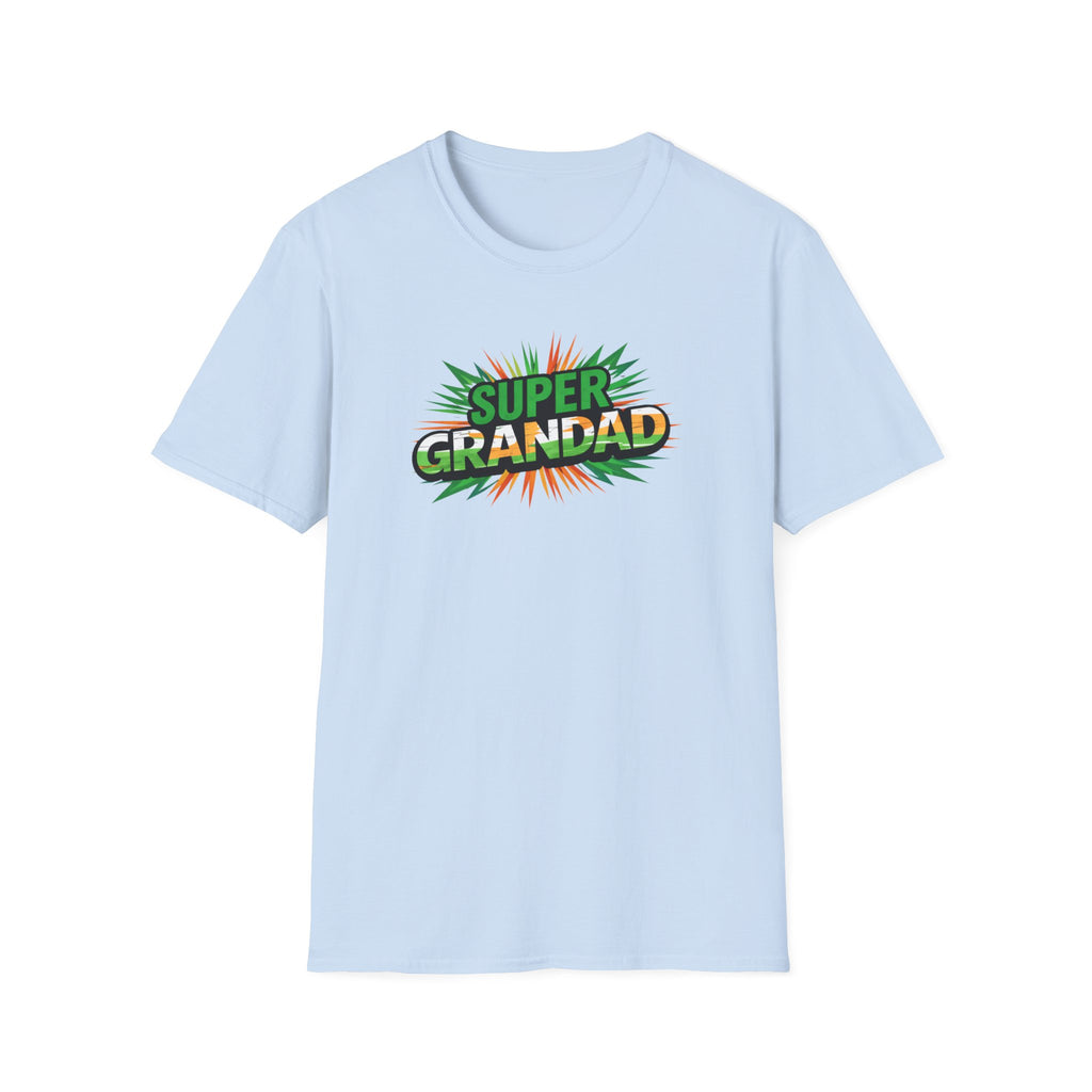 Super Grandad Ireland Flag/Irish themed T-Shirt — Retro Comic Style Gift for Grandpa (Father's Day, Birthday)