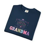 Grandma Floral Scripture T-Shirt — Blessed Are Those Who Are Pure in Heart