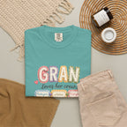 Gran Loves Her Crew T-Shirt — Personalized Grandma Family Names Tee