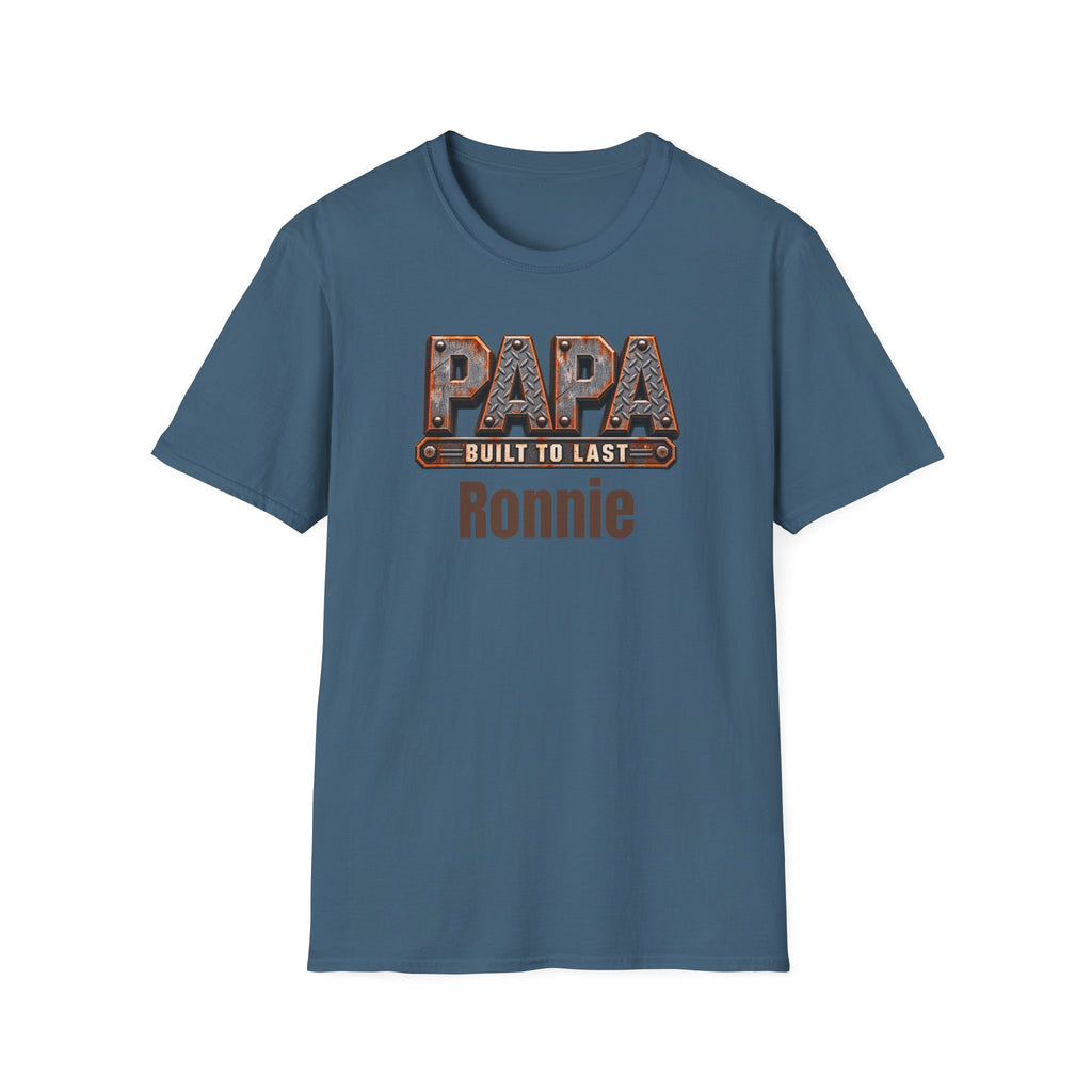 Papa "Built to Last" T-Shirt — Personalise