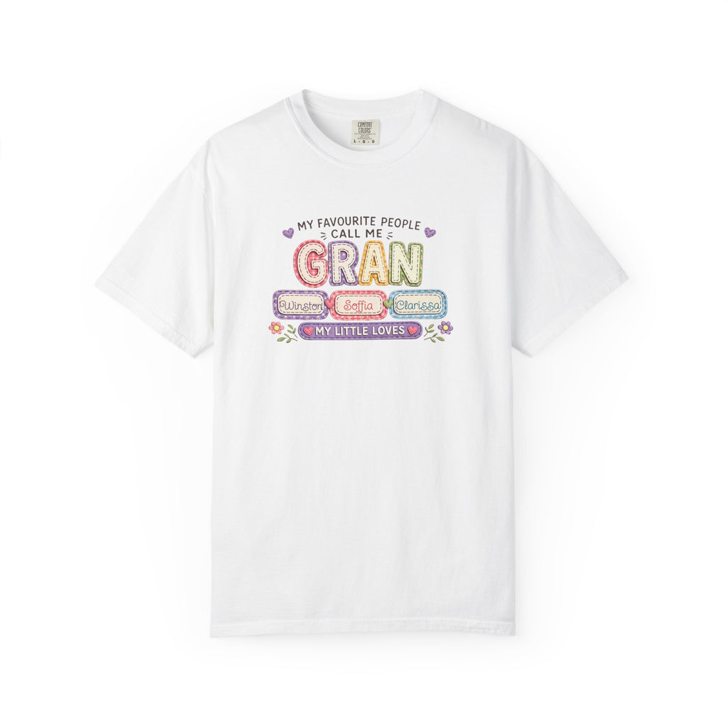 Gran Grandma T-Shirt – "My Favourite People Call Me Gran" Floral Gift Tee