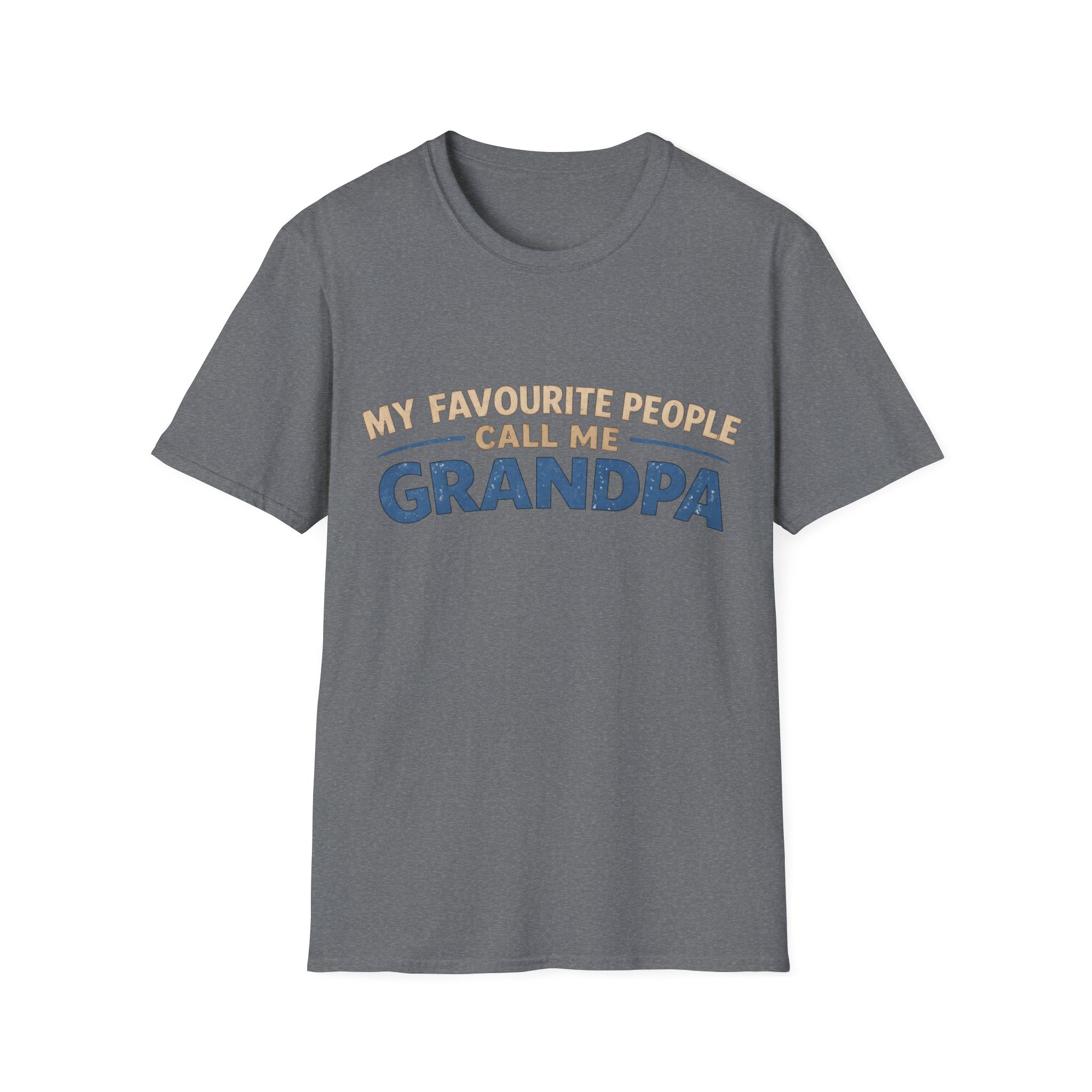 Grandpa T-Shirt - "My Favourite People Call Me Grandpa" Retro Family Gift
