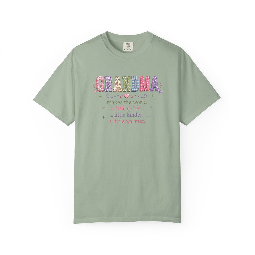 Grandma Floral T-Shirt — "Grandma makes the world a little softer, kinder, warmer"
