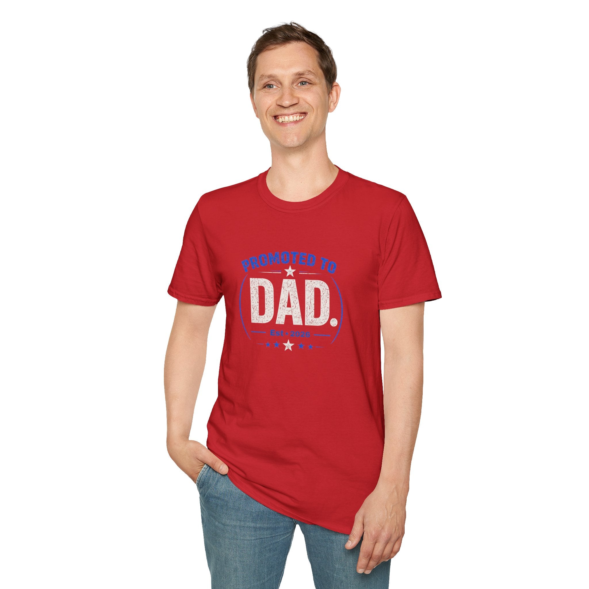 Promoted to Dad T-Shirt — New Dad Announcement Gift