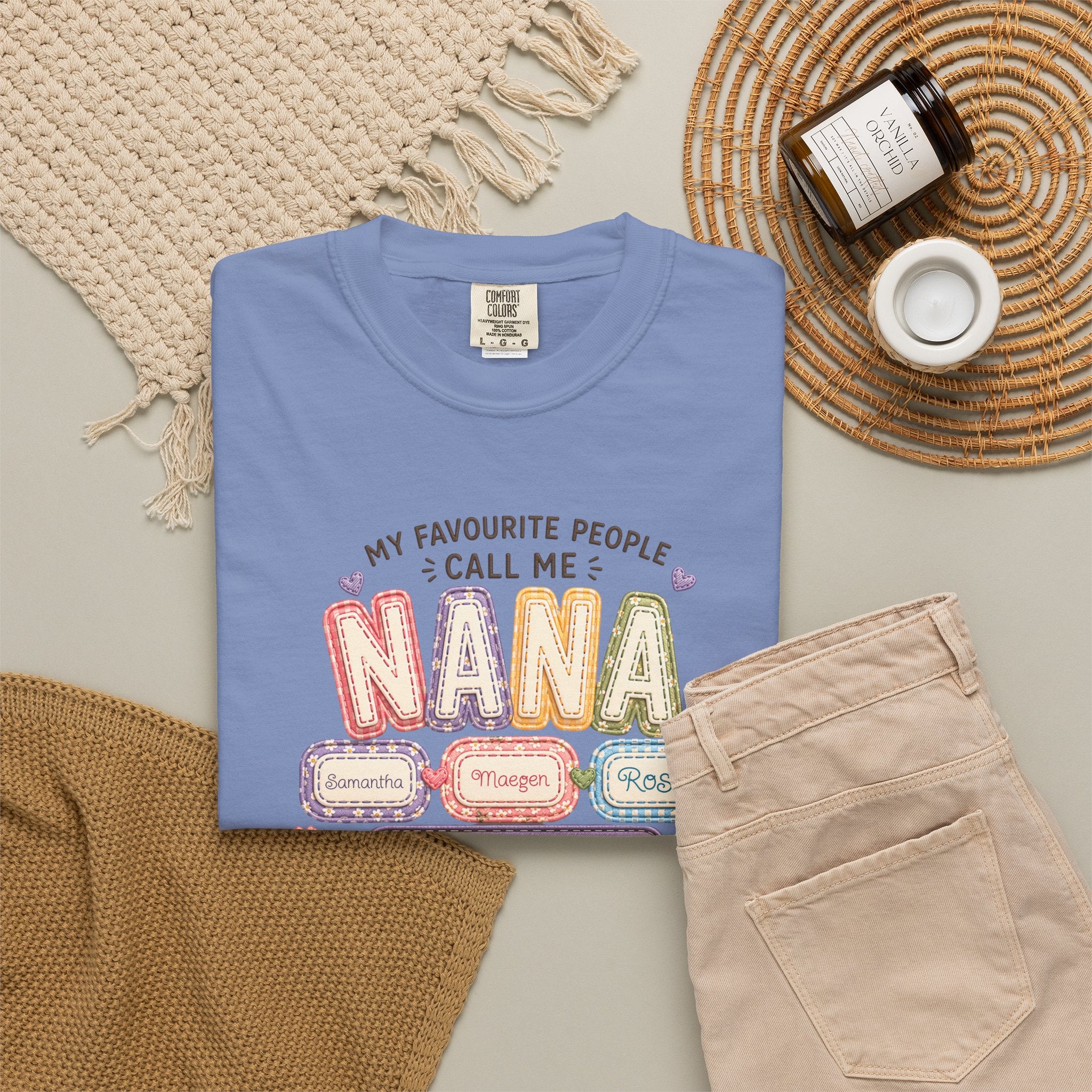 Nana T-Shirt — "My Favourite People Call Me Nana" Floral Grandma Gift Tee