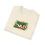 Super Dad T-Shirt — Ireland Flag themed Retro Comic Father’s Day Tee