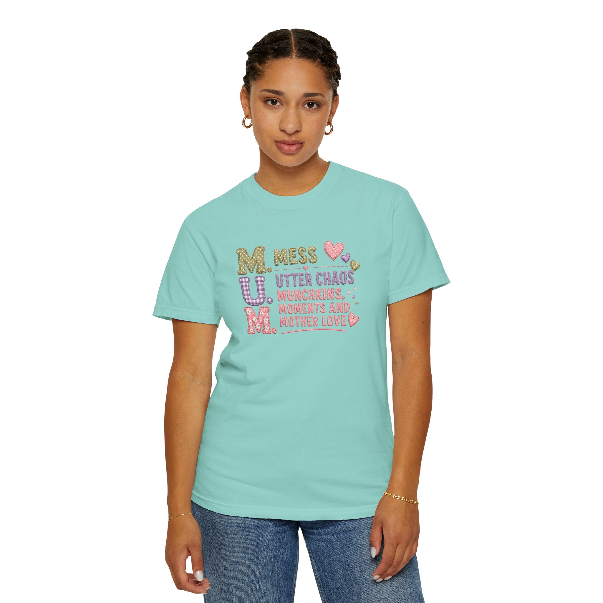 M.U.M. Mom Acronym Graphic Tee — Mess, Utter Chaos, Munchkins & Mother Love T-Shirt