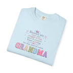 Grandma Floral Scripture T-Shirt — Blessed Are Those Who Are Pure in Heart