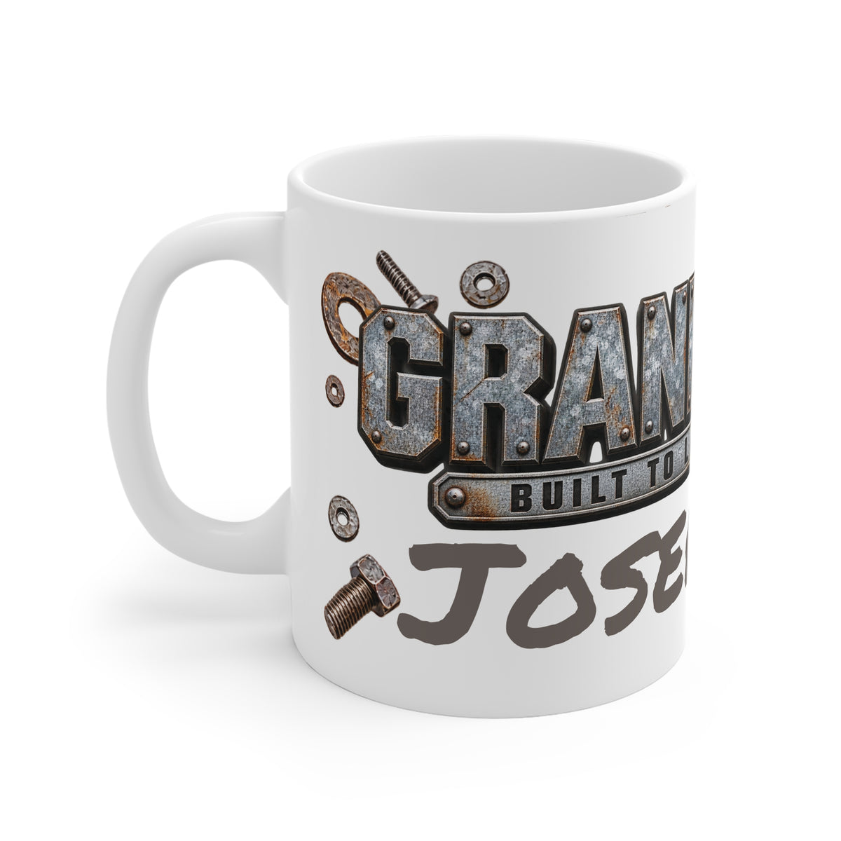Grandpa Built to Last Mug — Personalized