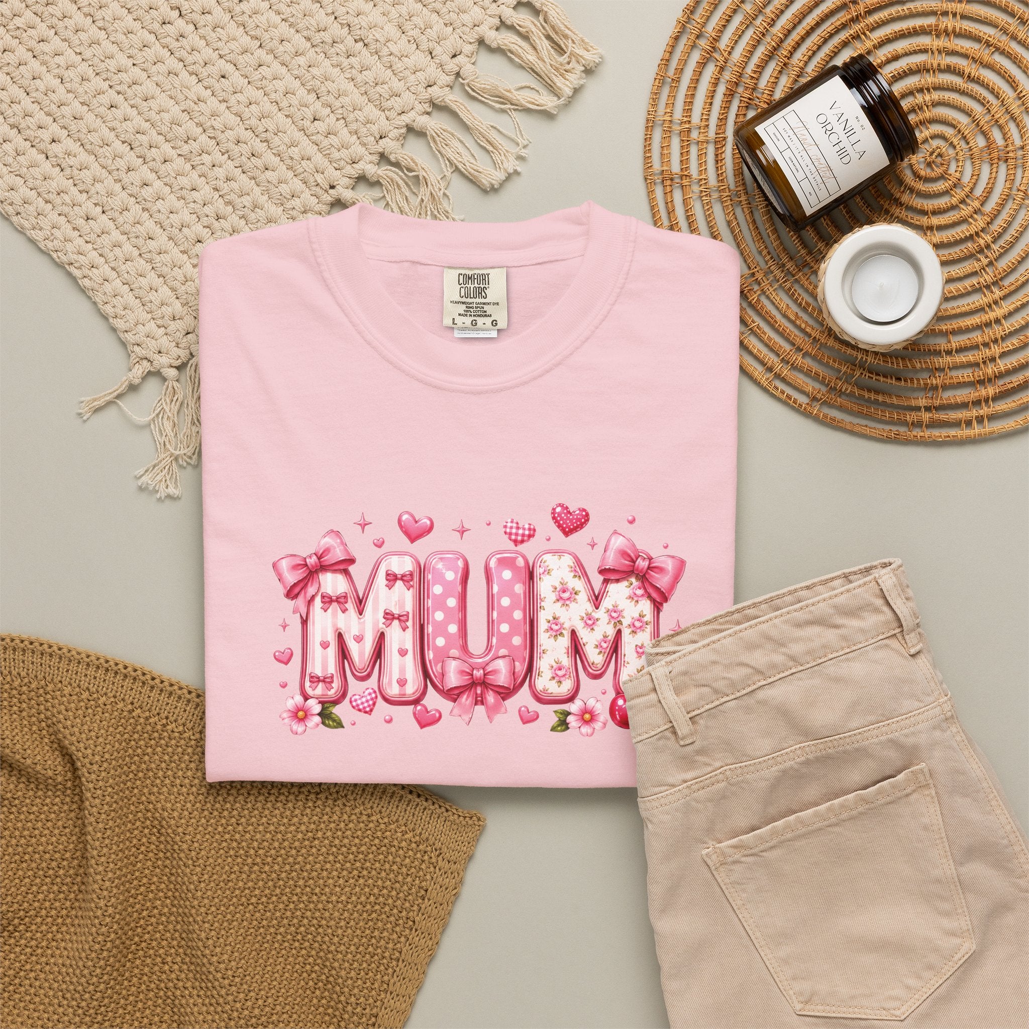 MUM Floral Heart T-Shirt