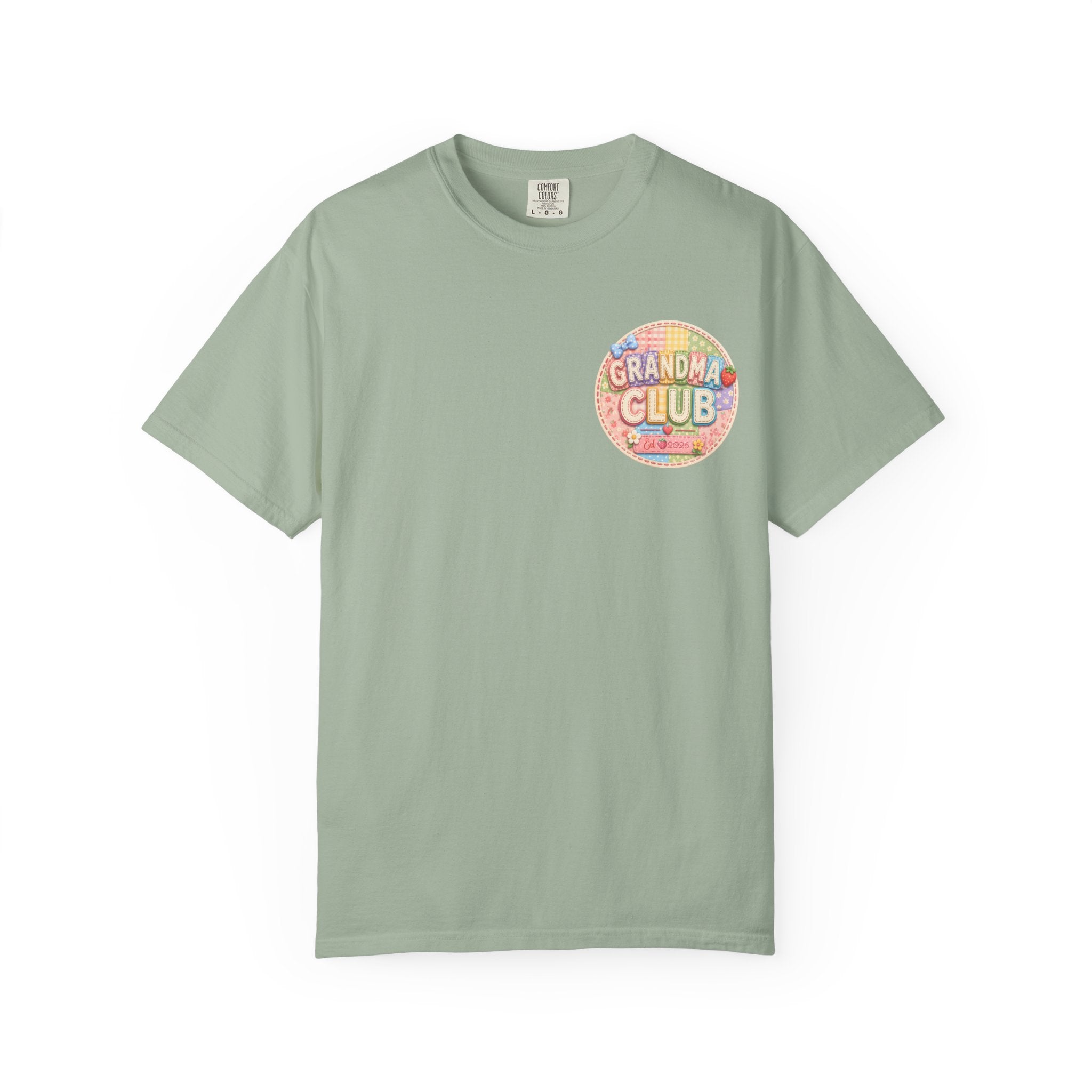 Grandma Club T-Shirt — Retro Floral Graphic